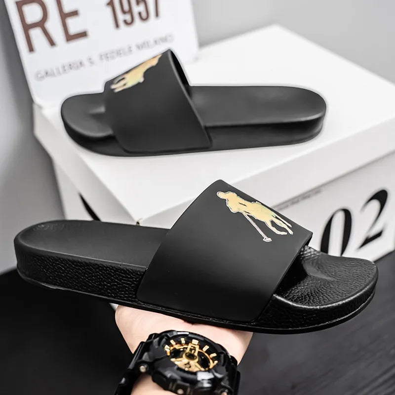 Big Size One Strap Slippers For Ladies,Comfortable Relaxed Fit DesignNon Slip Soft Sole Fashion Sandals For Summer Everyday Wear