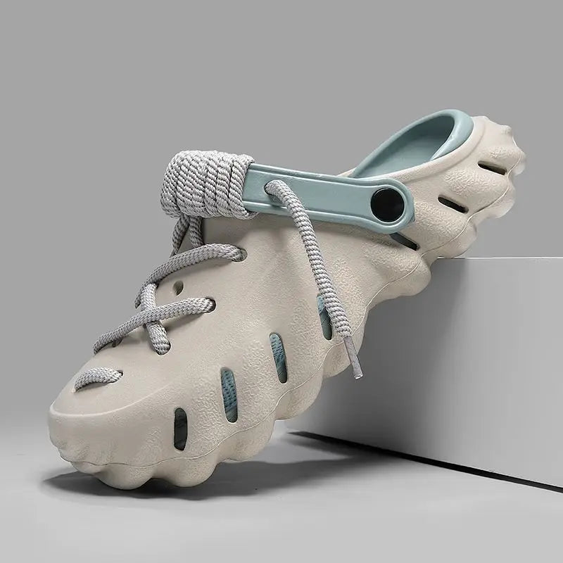 Summer 2026 Large Size Cross-Border Hole Hole Garden Shoes Outdoor Indoor Roman Style Men's Sandals Comfortable Wearing Feeling