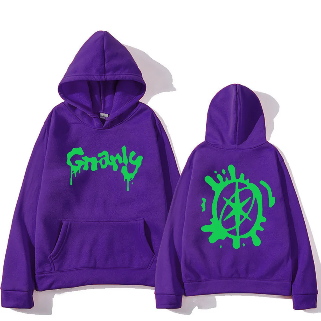Katseye Merch Gnarly Logo Printed Hoodie Men Women Casual oversized hoodie hip hop streetwear vintage Fleece Long sleeve clothes