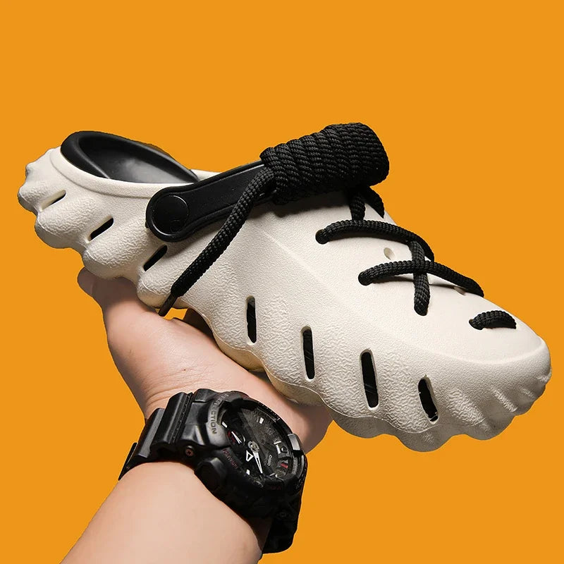 XIHAHA Slippers Men Summer Casual Shoes Outdoor Platform Sandals Comfortable Soft Sole Beach Designer Sea Slippers Womens