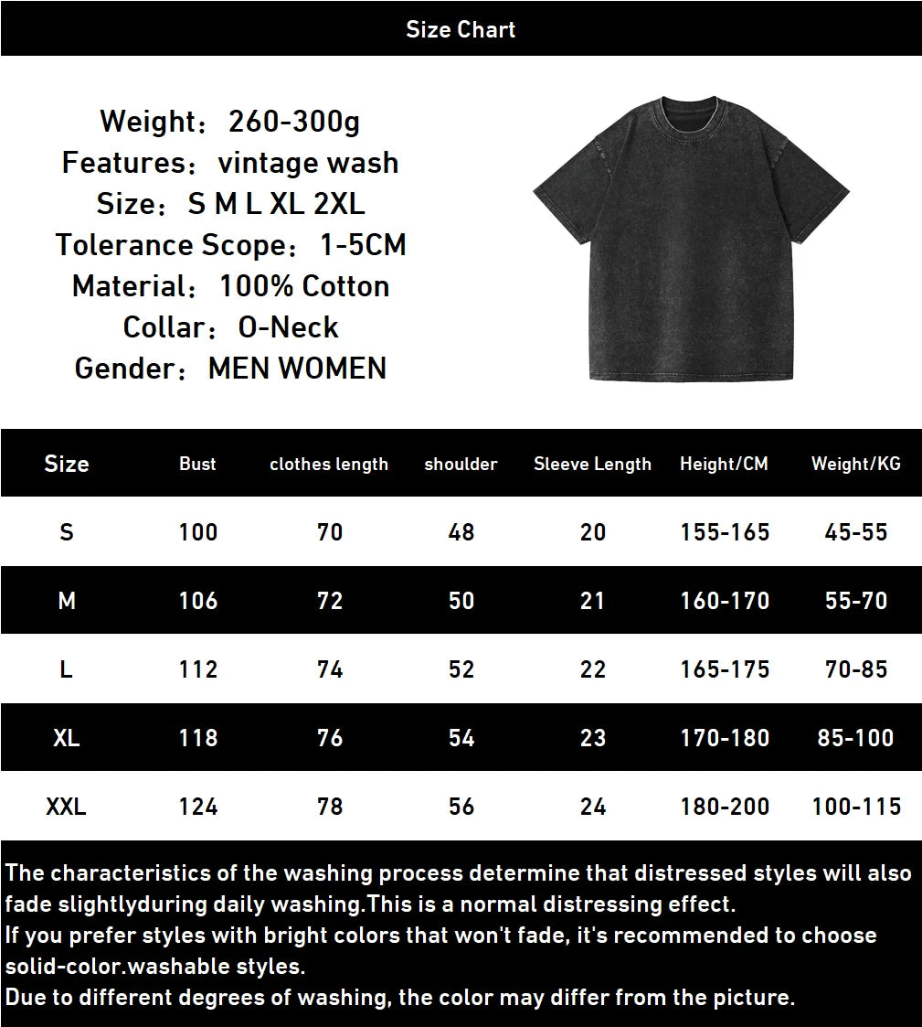 Black Clover Anime Printed T-shirt Yami Sukehiro Washed T Shirt Men Women Clothing Oversized Short Sleeve Cotton Tees Tops