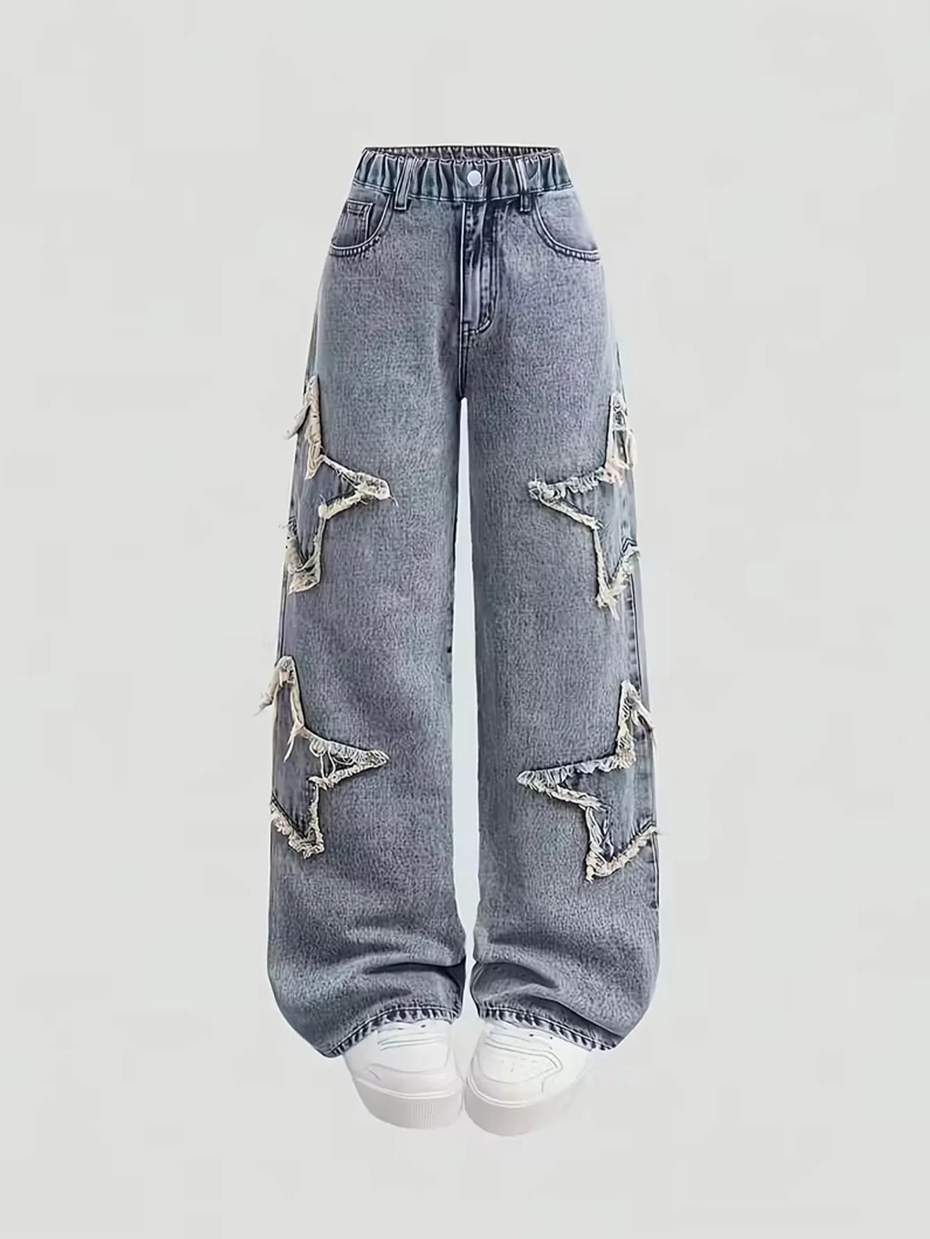 Girls' jeans in spring and autumn, casual fashion, girls' pants, stylish and versatile, children's pants