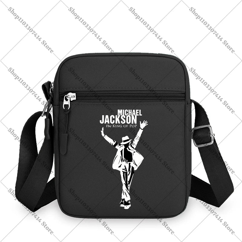 Men Women Anime Phone Storage Pouch MJ Casual Accessories Handbags Michael Jackson Fashion Creative Crossbody Bag Birthday Gifts