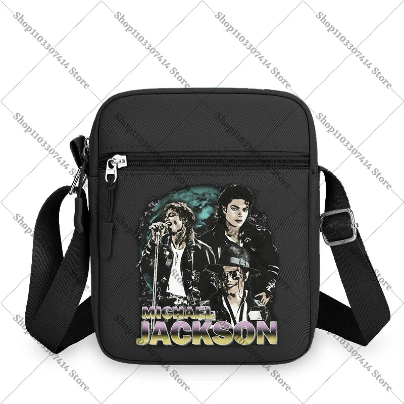 Men Women Anime Phone Storage Pouch MJ Casual Accessories Handbags Michael Jackson Fashion Creative Crossbody Bag Birthday Gifts