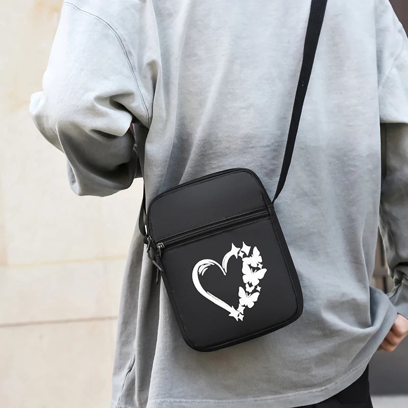 Unisex Mini Crossbody Bag - Compact Phone Pouch with Adjustable Strap (Neck/Waist Wearable) for Men & Women
