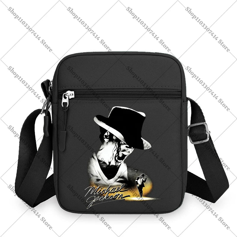 Men Women Anime Phone Storage Pouch MJ Casual Accessories Handbags Michael Jackson Fashion Creative Crossbody Bag Birthday Gifts