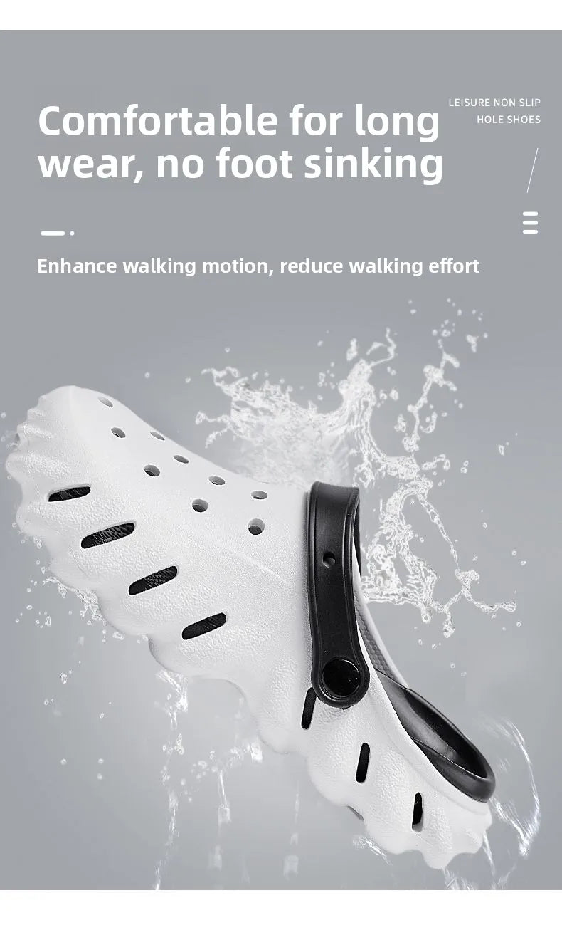Summer 2026 Large Size Cross-Border Hole Hole Garden Shoes Outdoor Indoor Roman Style Men's Sandals Comfortable Wearing Feeling