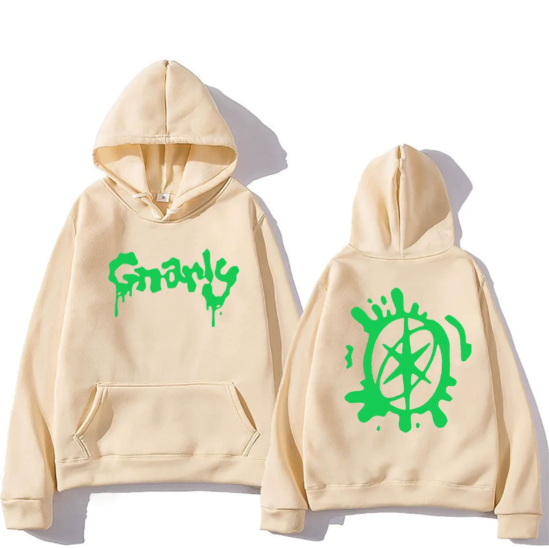 Katseye Merch Gnarly Logo Printed Hoodie Men Women Casual oversized hoodie hip hop streetwear vintage Fleece Long sleeve clothes