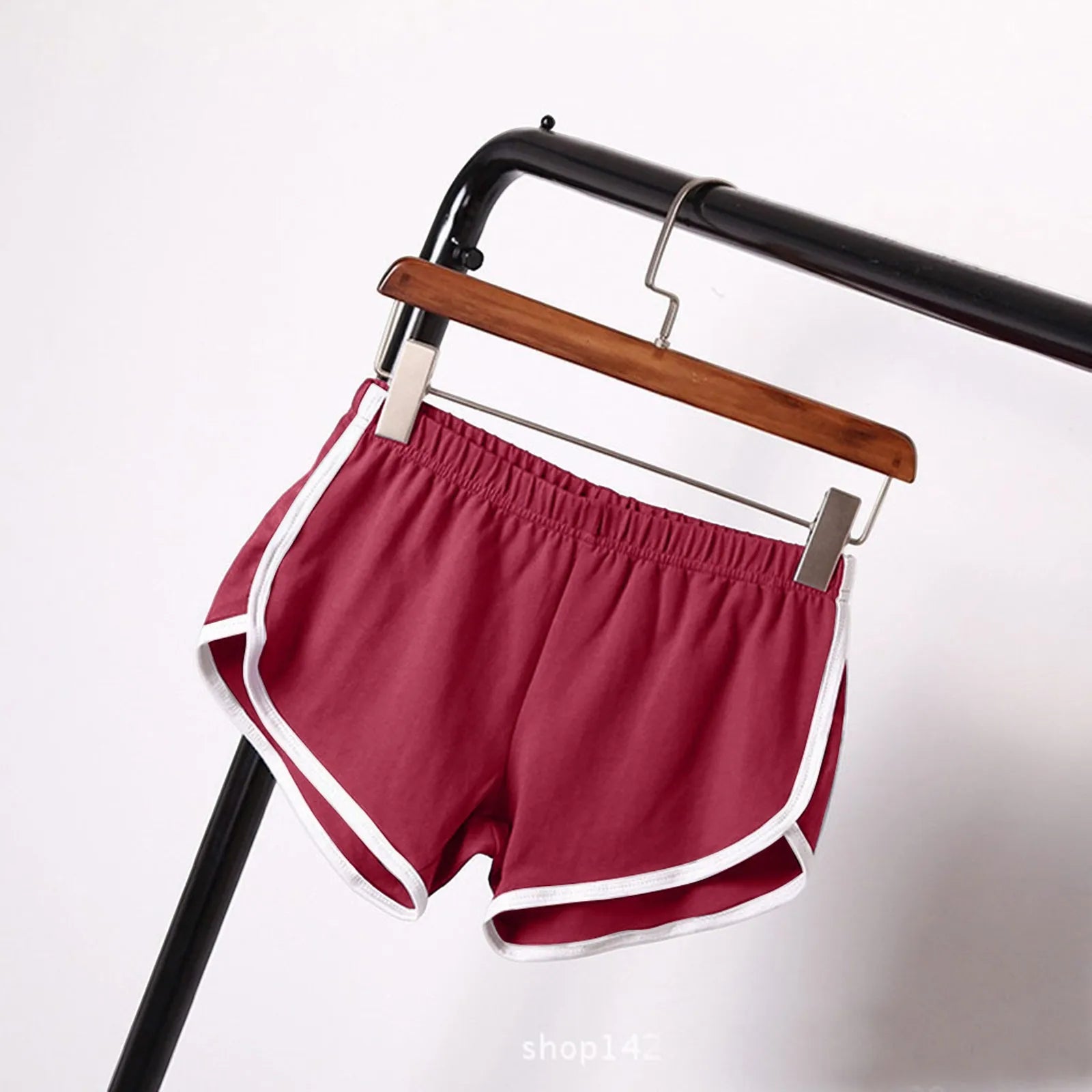 Sports Shorts Women Summer New Candy Color Anti Emptied Skinny Shorts Casual Lady Elastic Waist Beach Correndo Short Pants