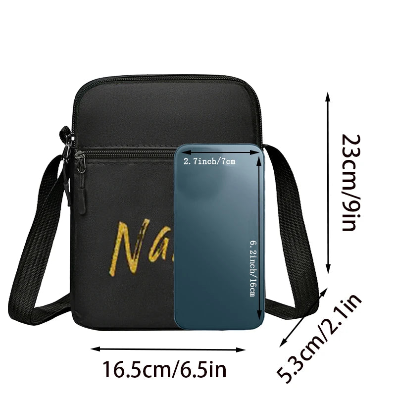 Unisex Mini Crossbody Bag - Compact Phone Pouch with Adjustable Strap (Neck/Waist Wearable) for Men & Women