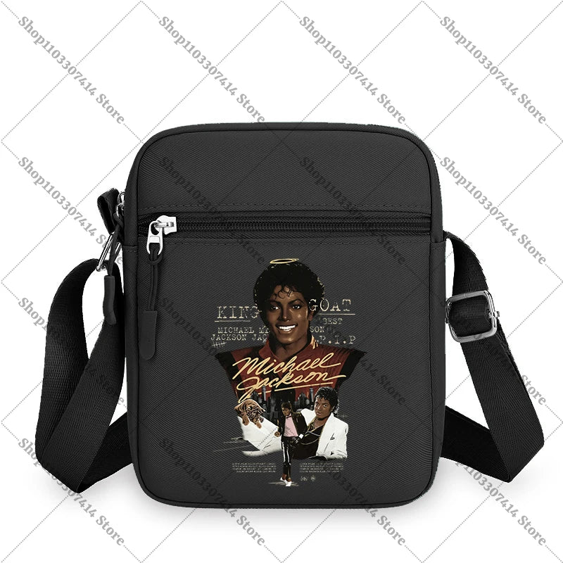 Men Women Anime Phone Storage Pouch MJ Casual Accessories Handbags Michael Jackson Fashion Creative Crossbody Bag Birthday Gifts