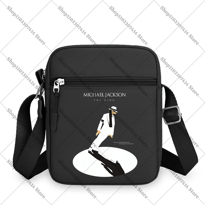Men Women Anime Phone Storage Pouch MJ Casual Accessories Handbags Michael Jackson Fashion Creative Crossbody Bag Birthday Gifts