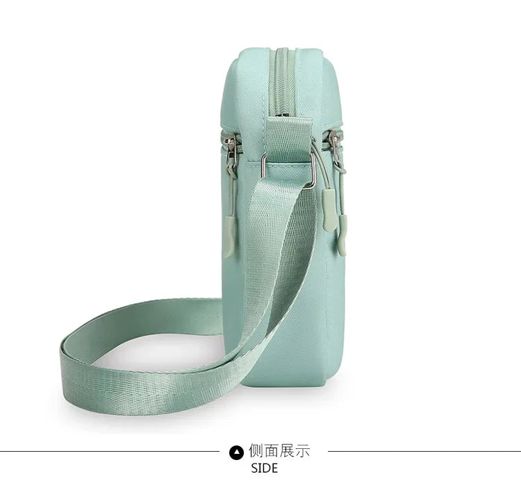 Kawaii Snoopy Women Men Shoulder Bag Fashion Mini Oxford Mobile Phone Bag Crossbody Bag Kawaii Ladies Waist Pack Wallet Gift