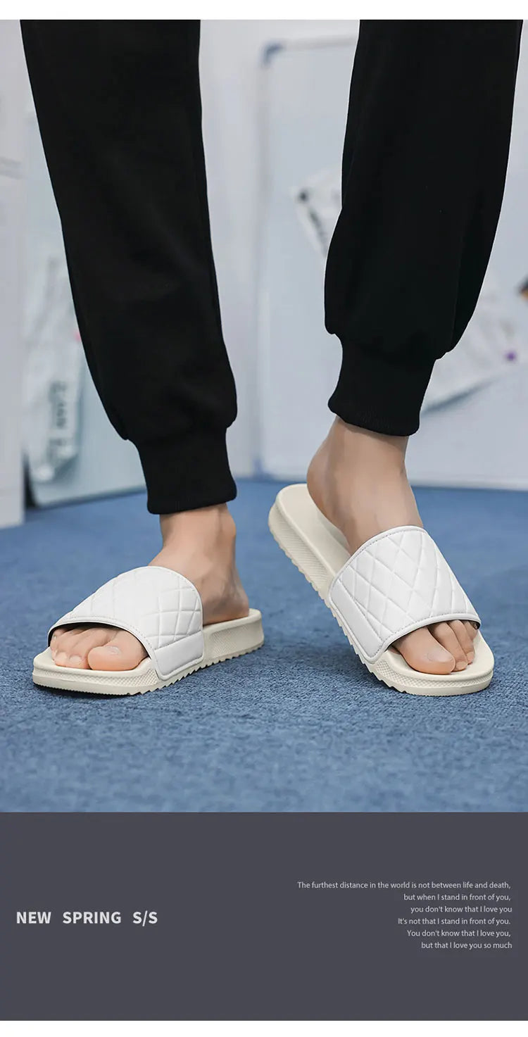 Summer beach slippers men's fashion comfortable EVA breathable sandals home indoor and outdoor sandals plus size slippers 46 47
