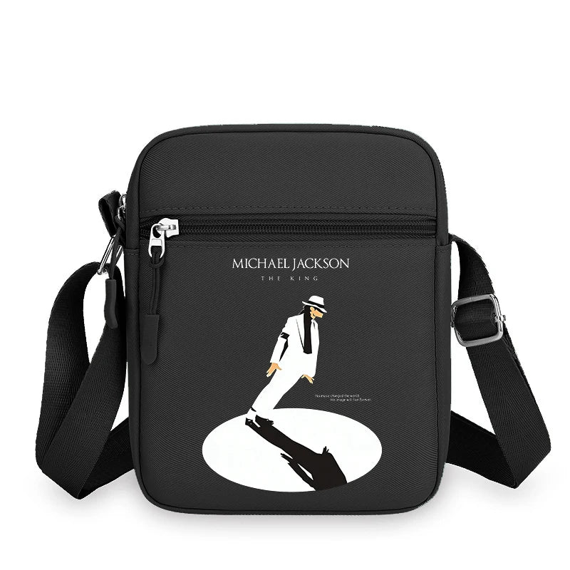 Men Women Anime Phone Storage Pouch MJ Casual Accessories Handbags Michael Jackson Fashion Creative Crossbody Bag Birthday Gifts