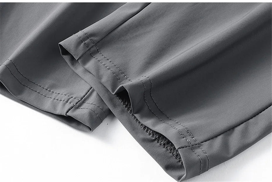 2024 Summer Cool Pants Men 8XL Plus Szie Sweatpants Fashion Casual Stretch Pants Male Big Size 7XL Summer Trousers Black Grey
