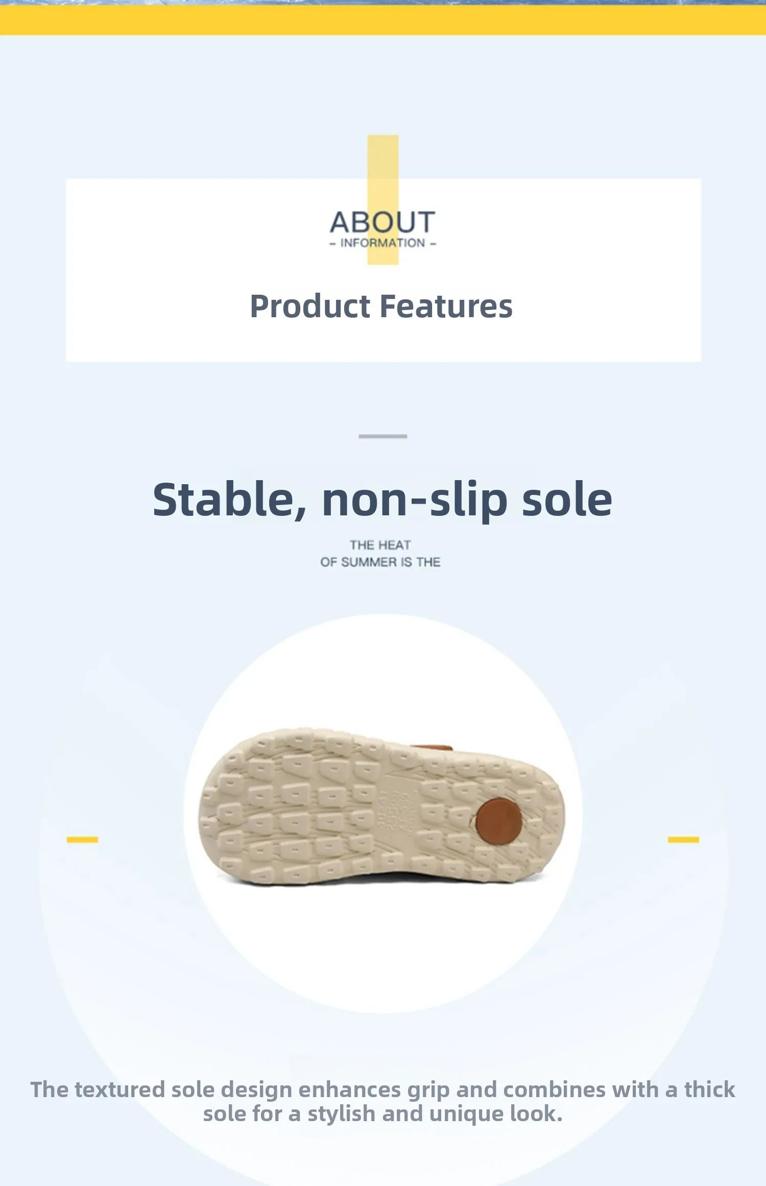 Flowllorss Men's Summer Outdoor Driving Sports Sandals Thick Bottom Anti-Slip Slip-On Beach Shoes Comfortable Wear Hole Shoes