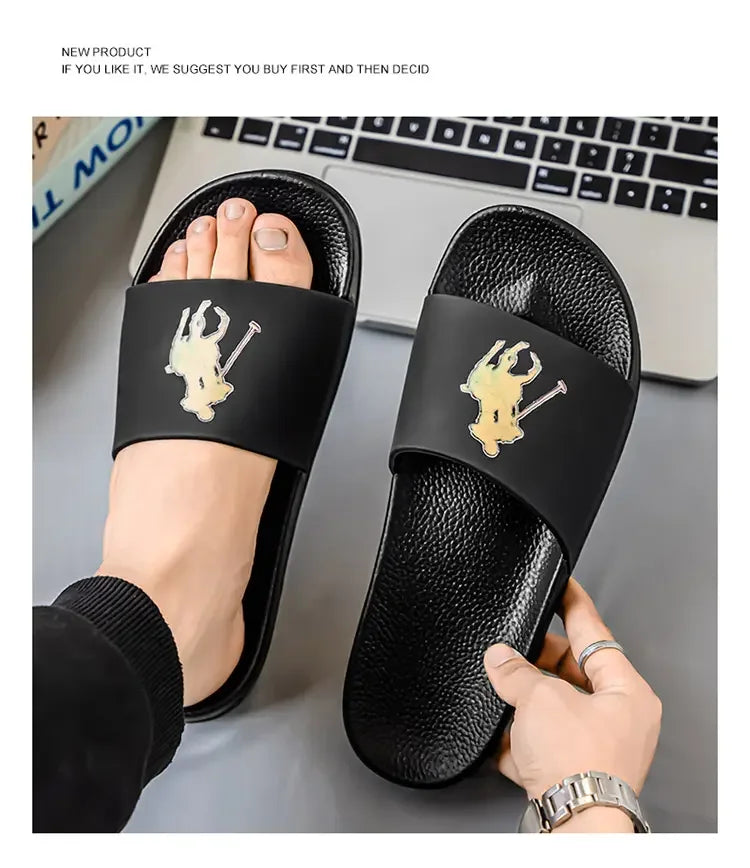 Big Size One Strap Slippers For Ladies,Comfortable Relaxed Fit DesignNon Slip Soft Sole Fashion Sandals For Summer Everyday Wear