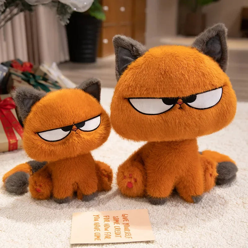 Hot Sale Anime Mole&Angry Cat Plush Toys Cartoon Mushroom Hat Mouse Orange Kitten Doll Lovely Children Companion Cool Gift