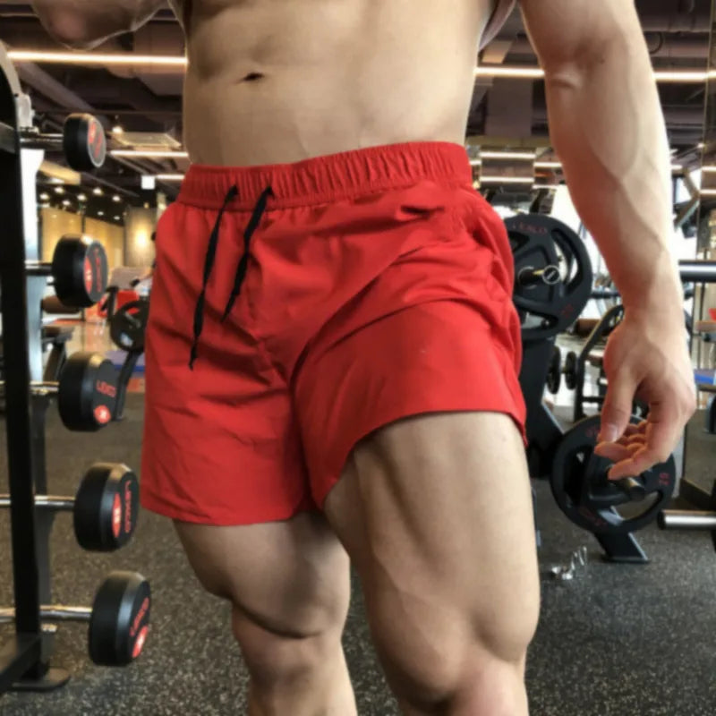 Running shorts, summer gym sportswear, men's jogging outdoor sports shorts, fitness men's quick drying breathable shorts, men's