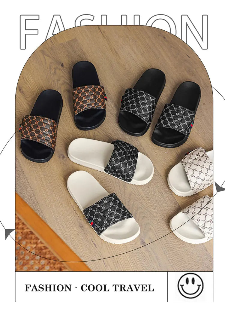 Summer beach slippers men's fashion comfortable EVA breathable sandals home indoor and outdoor sandals plus size slippers 46 47