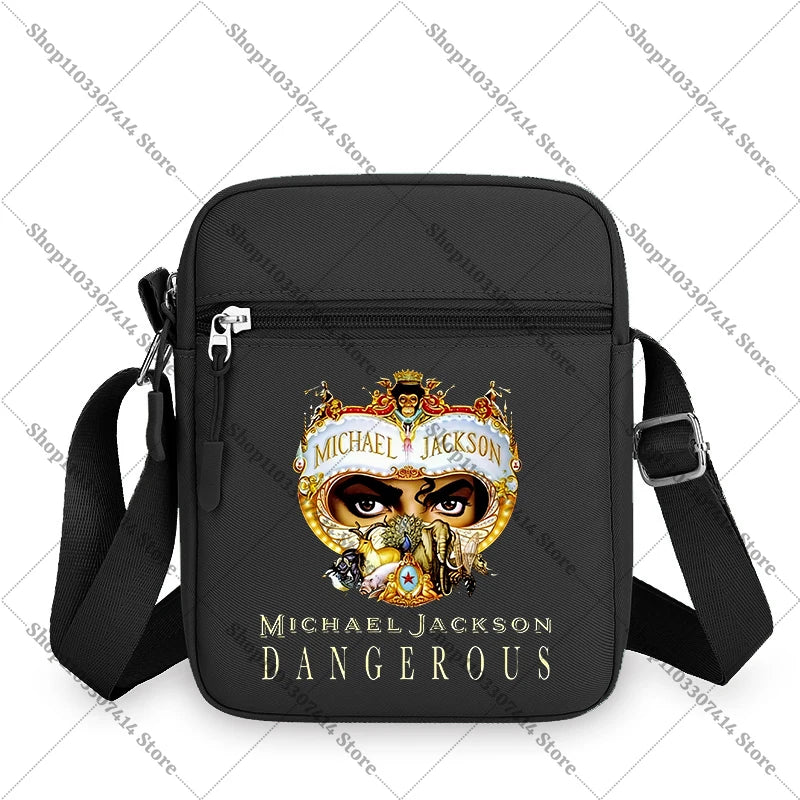 Men Women Anime Phone Storage Pouch MJ Casual Accessories Handbags Michael Jackson Fashion Creative Crossbody Bag Birthday Gifts