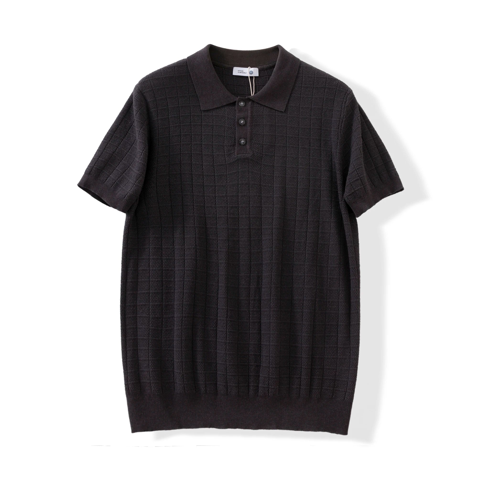 POLO Shirt for Outdoor Rock Climbing, Hiking, Camping and Fishing. Fine Knitted Texture. Summer Short-sleeved Knitted POLO