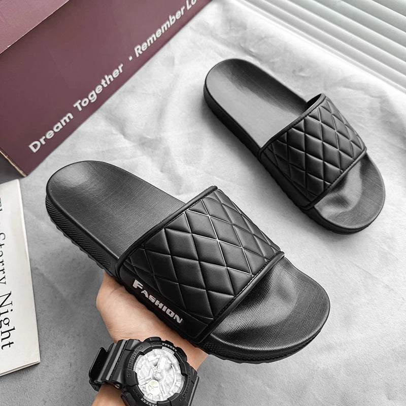 Summer beach slippers men's fashion comfortable EVA breathable sandals home indoor and outdoor sandals plus size slippers 46 47