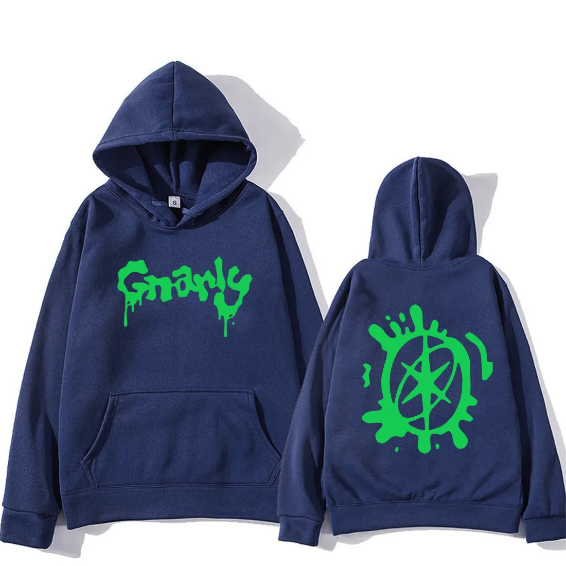 Katseye Merch Gnarly Logo Printed Hoodie Men Women Casual oversized hoodie hip hop streetwear vintage Fleece Long sleeve clothes