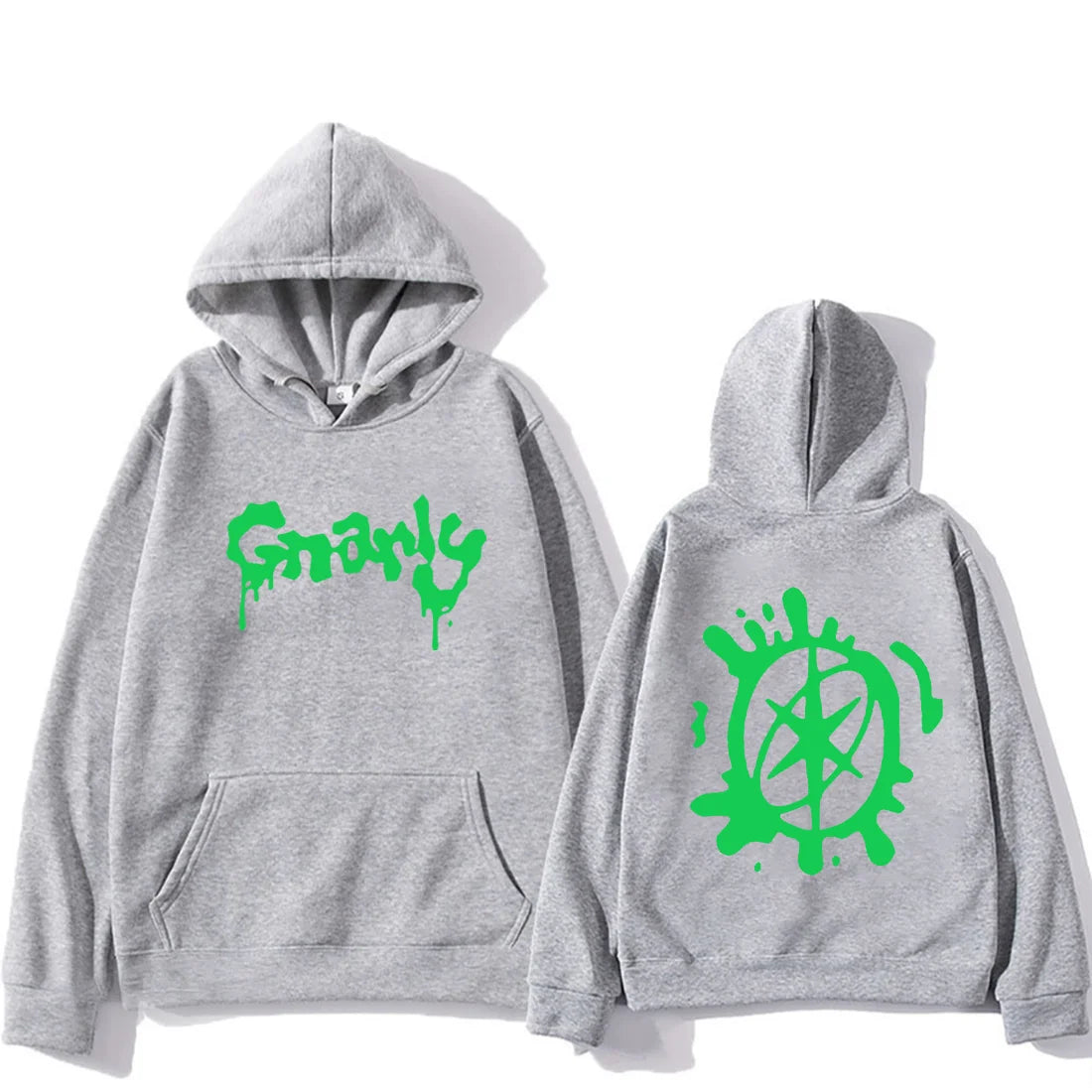 Katseye Merch Gnarly Logo Printed Hoodie Men Women Casual oversized hoodie hip hop streetwear vintage Fleece Long sleeve clothes