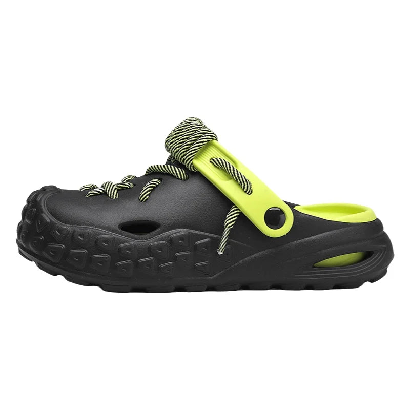 Couples Matching Breathable Outdoor Sandals Men Women Size Large Summer Slip-On Clog Shoes Anti-Slip Beach Flip Flops