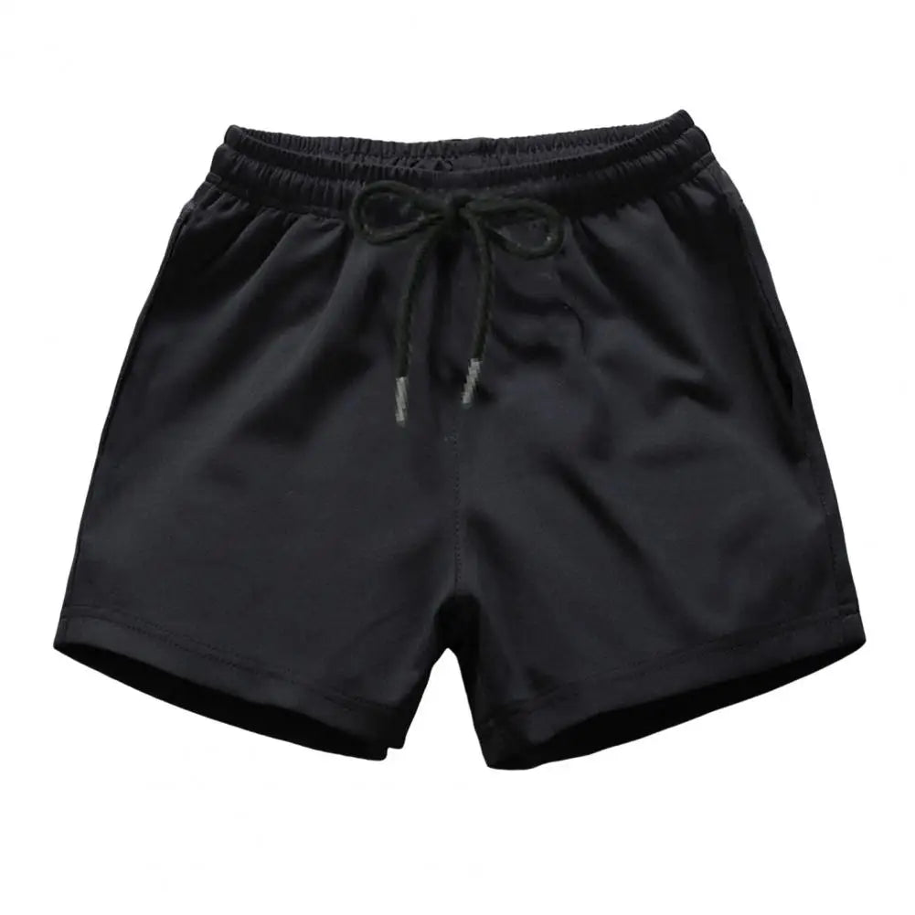 2024 Men Running Shorts Elastic Waist Drawstring Gym Short Pants Solid Color Wide Leg Outdoor Shorts Sports Shorts Beach Pants