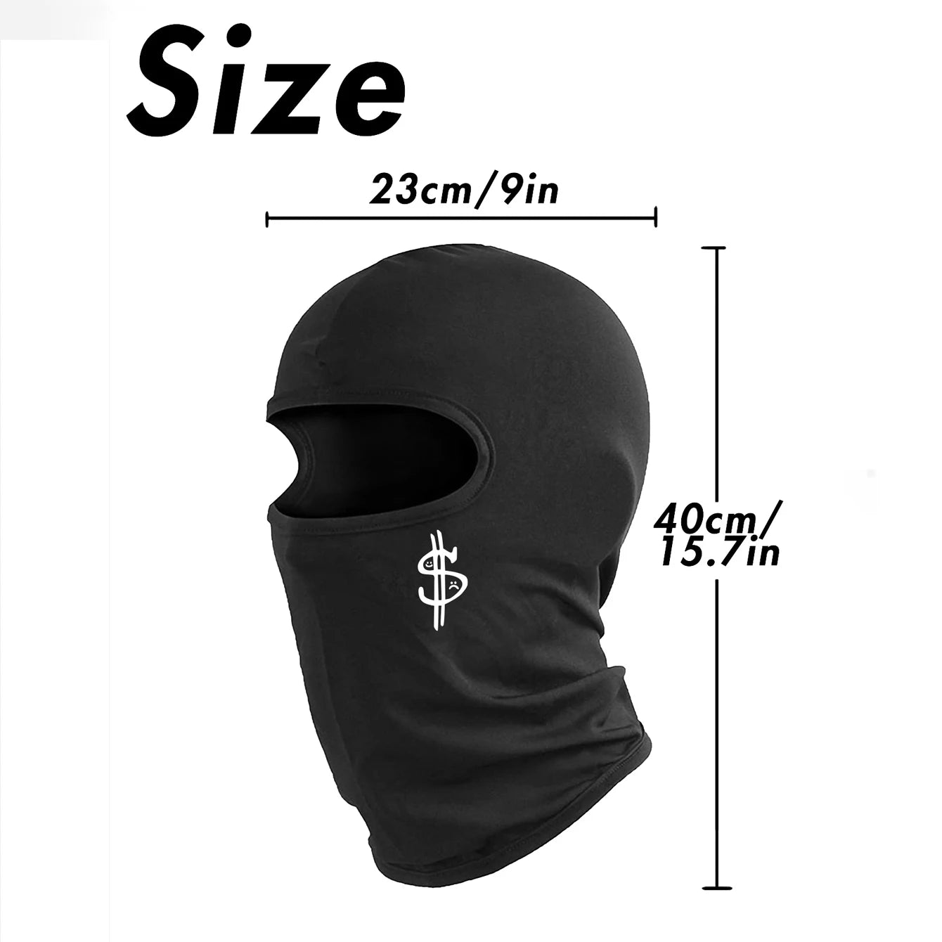 Musion Shiesty Y2K Dollar  Face Mask Breathable Motorcycle Mask Balaclava Breathable Headwear for Riding and Outdoor Sport