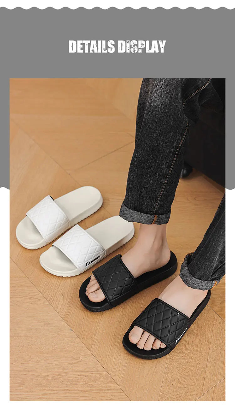 Summer beach slippers men's fashion comfortable EVA breathable sandals home indoor and outdoor sandals plus size slippers 46 47