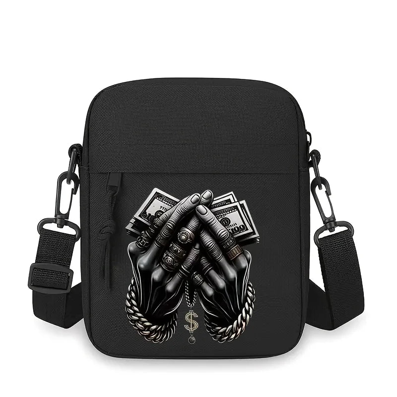 Men'S Crossbody Bag with an Adjustable Shoulder Strap - Spacious Yet Compact Messenger Bag Featuring a Secure Zipper Closure, Ey