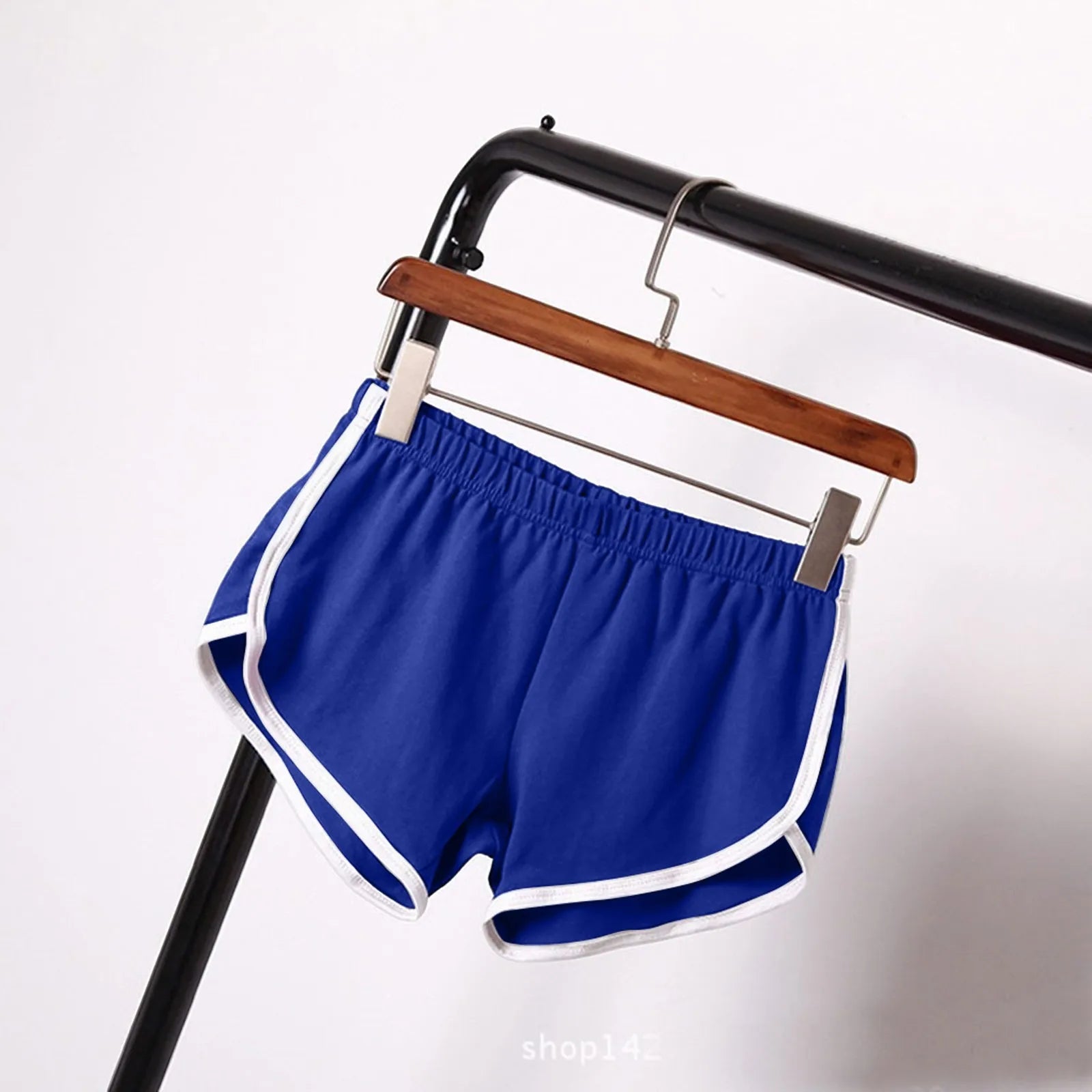 Sports Shorts Women Summer New Candy Color Anti Emptied Skinny Shorts Casual Lady Elastic Waist Beach Correndo Short Pants