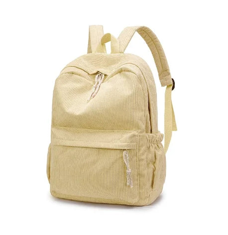 Custom Schoolbag 2025 New Fashion Corduroy Smooth Zipper Personalized Unique Name Large Capacity Travel Backpack Hiking Rucksack
