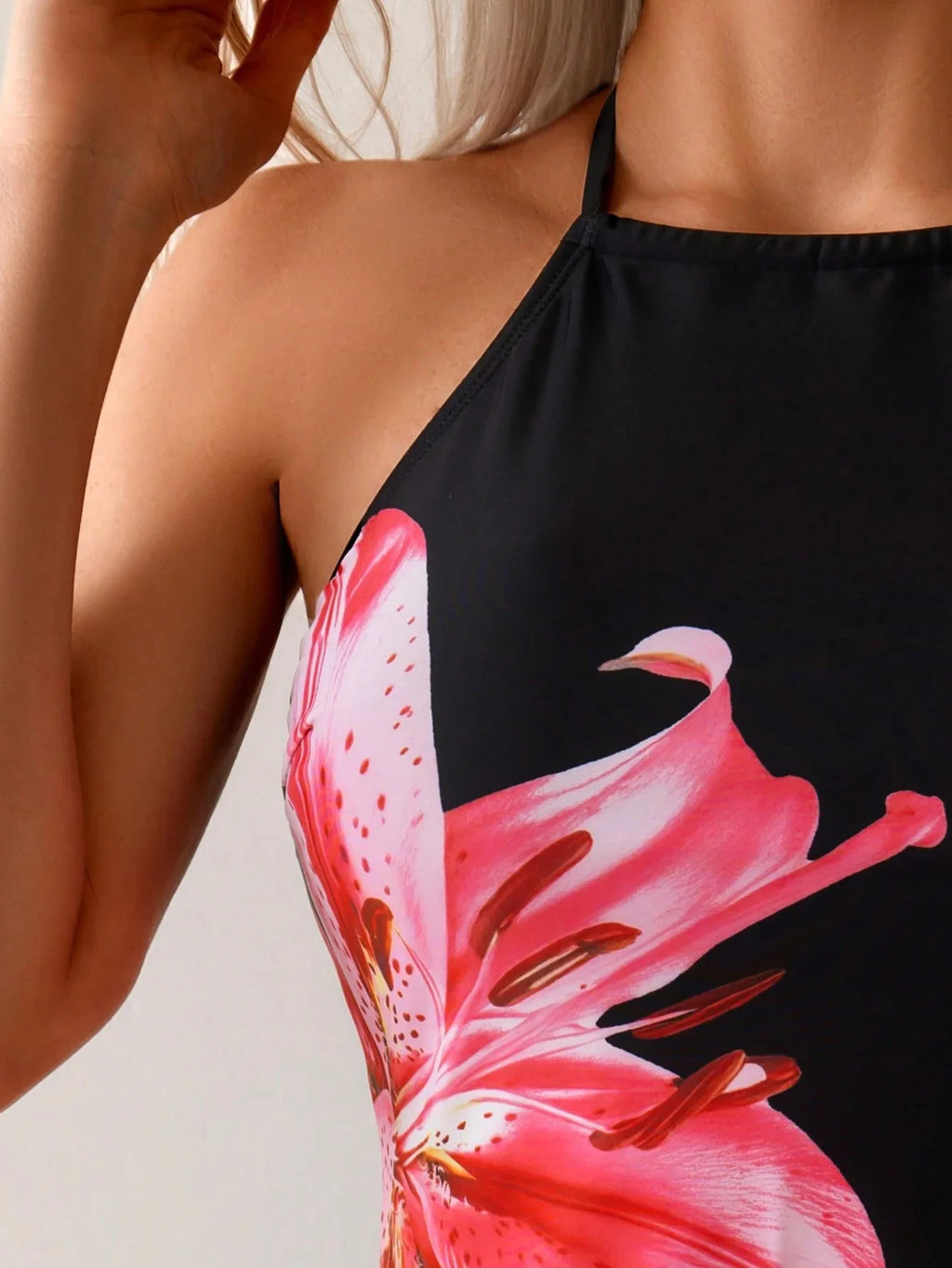 Circyy Swimsuit Women Floral Printed Sexy Bikini Set Drawstring Lace Up Black Beachwear Summer New Holiday Slim Bathing Suit