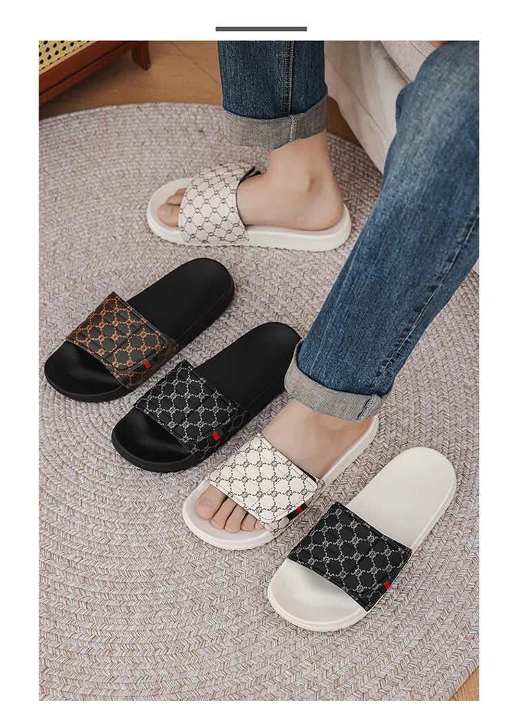 Summer beach slippers men's fashion comfortable EVA breathable sandals home indoor and outdoor sandals plus size slippers 46 47