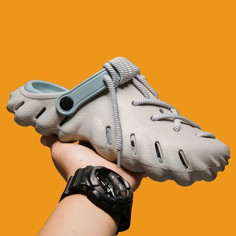 XIHAHA Slippers Men Summer Casual Shoes Outdoor Platform Sandals Comfortable Soft Sole Beach Designer Sea Slippers Womens