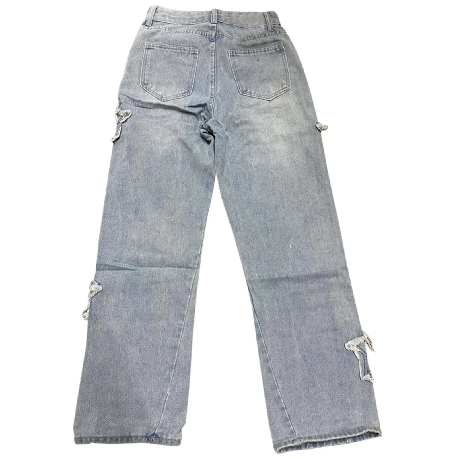 High Waisted Vintage Star Jeans For Women Chic Embroidered Straight Leg To Wide Leg Slim Fit Denim Pants спортивні штани жіночі
