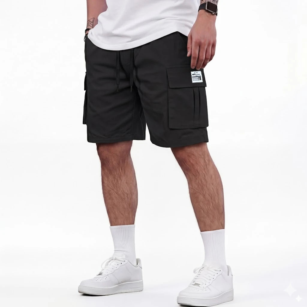 Summer Cargo Pants Casual Bermuda Shorts Plus Size Running Knee Pants Jogging Gym Man Tactical Multi-Pocket Short Work Pants