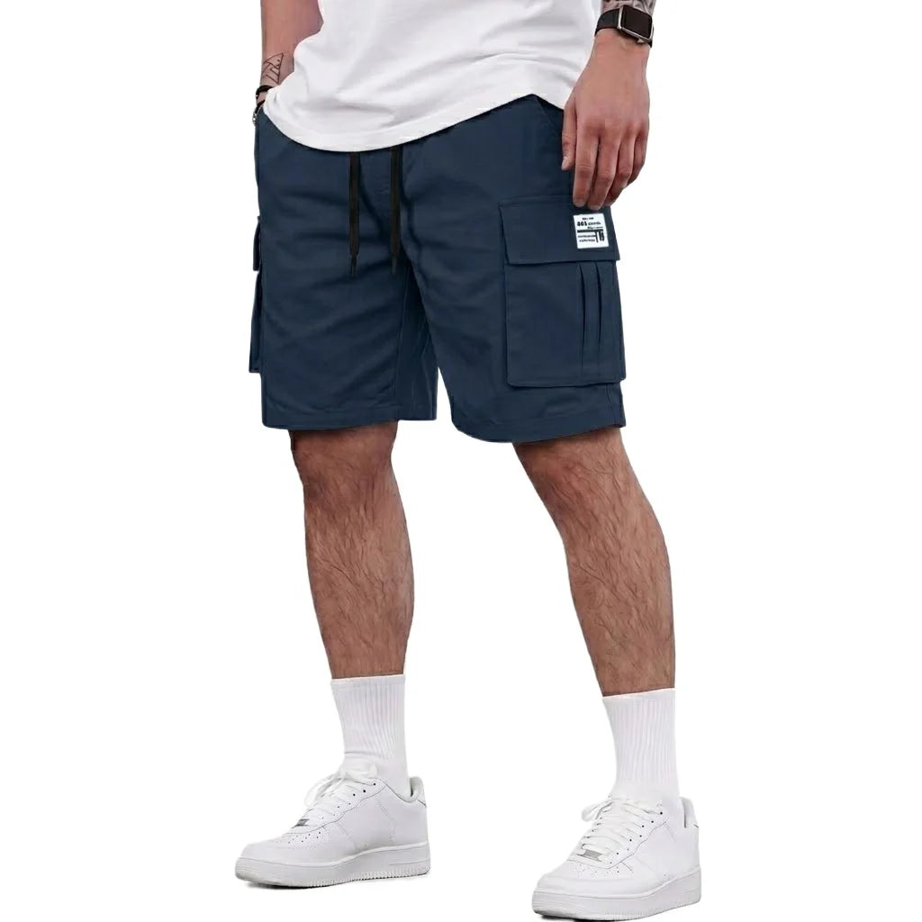 Summer Cargo Pants Casual Bermuda Shorts Plus Size Running Knee Pants Jogging Gym Man Tactical Multi-Pocket Short Work Pants