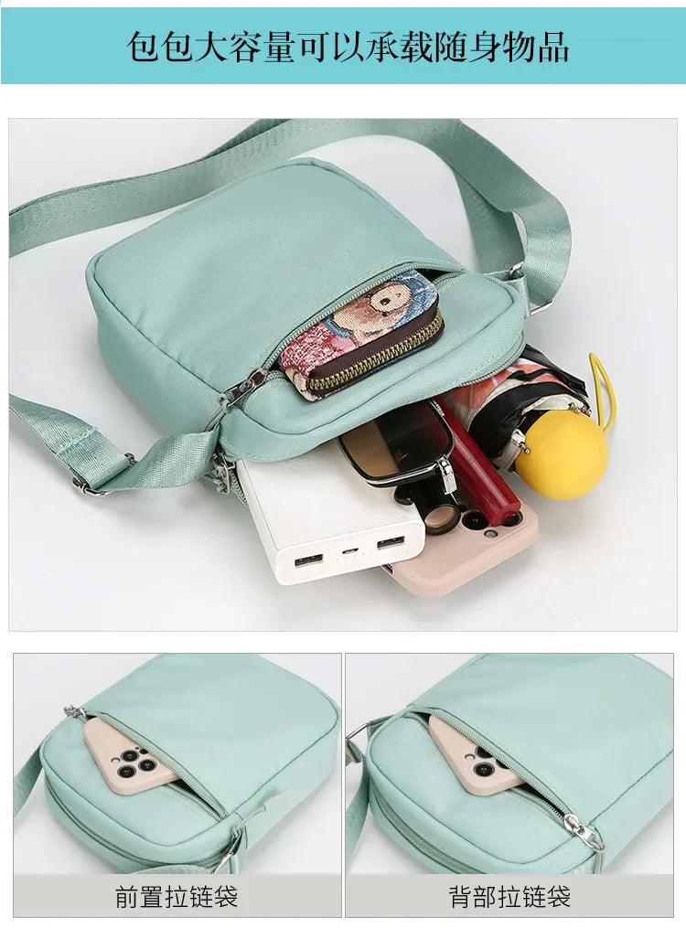 Kawaii Snoopy Women Men Shoulder Bag Fashion Mini Oxford Mobile Phone Bag Crossbody Bag Kawaii Ladies Waist Pack Wallet Gift