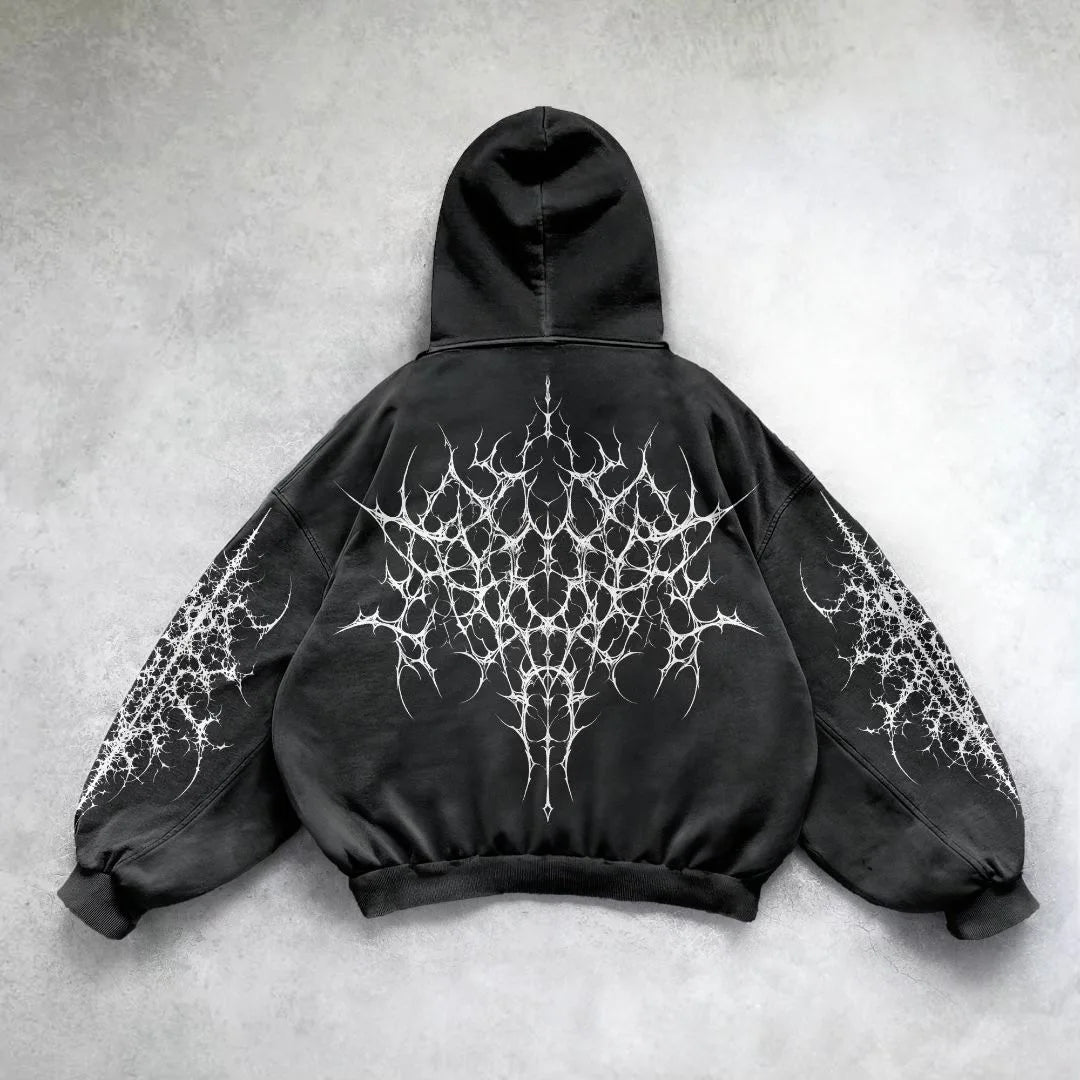 Y2K American Cloths Autumn New Mens 3D Graphic Printed Men Oversized Hoodie Fashion Streetwear Black Gothic Punk Hoodies For Man
