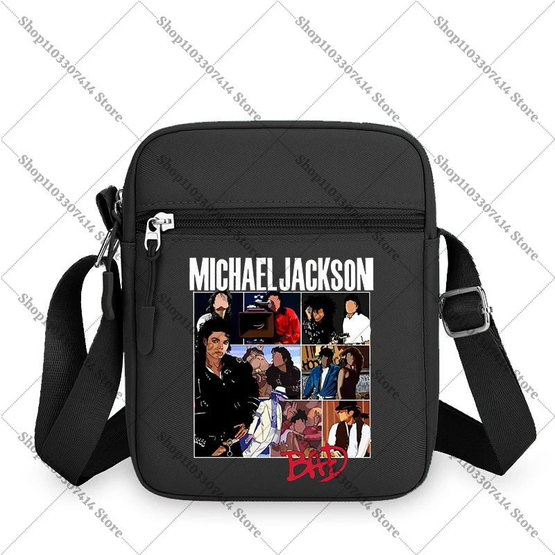 Men Women Anime Phone Storage Pouch MJ Casual Accessories Handbags Michael Jackson Fashion Creative Crossbody Bag Birthday Gifts