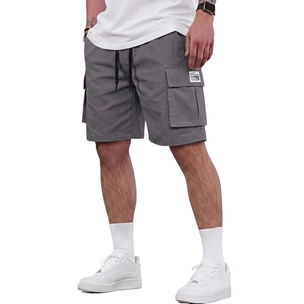 Summer Cargo Pants Casual Bermuda Shorts Plus Size Running Knee Pants Jogging Gym Man Tactical Multi-Pocket Short Work Pants