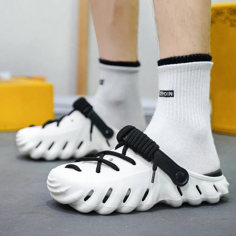 XIHAHA Slippers Men Summer Casual Shoes Outdoor Platform Sandals Comfortable Soft Sole Beach Designer Sea Slippers Womens