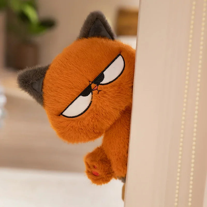 Hot Sale Anime Mole&Angry Cat Plush Toys Cartoon Mushroom Hat Mouse Orange Kitten Doll Lovely Children Companion Cool Gift