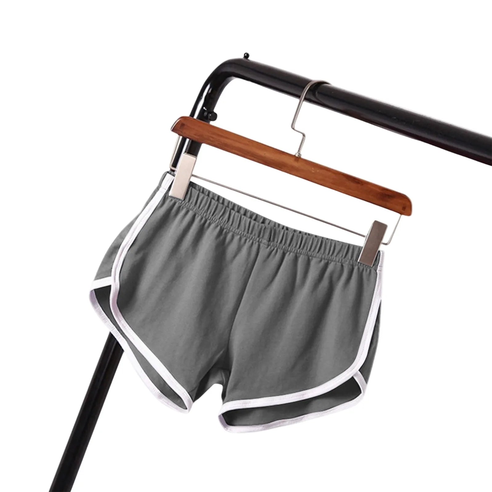 Sports Shorts Women Summer New Candy Color Anti Emptied Skinny Shorts Casual Lady Elastic Waist Beach Correndo Short Pants
